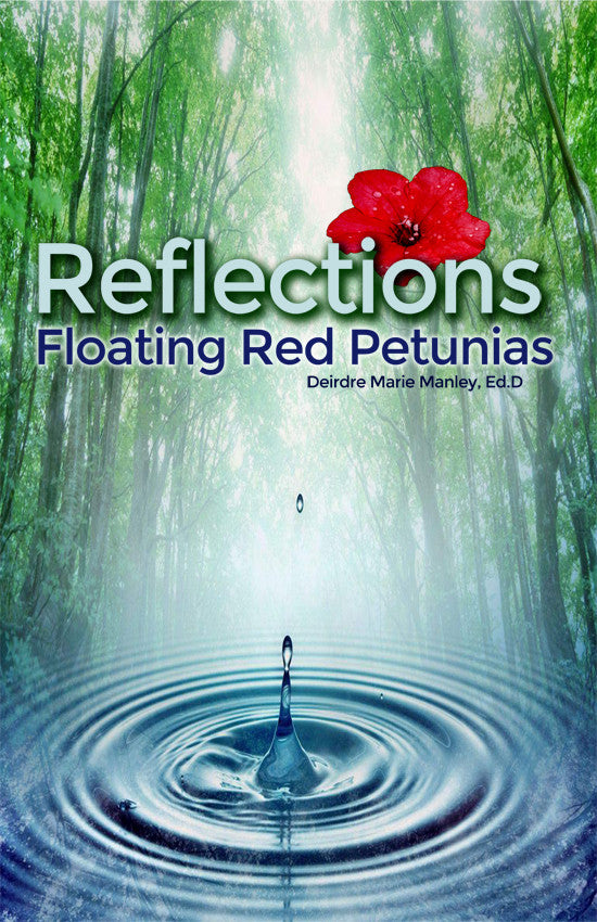 Reflections: Floating Red Petunias
