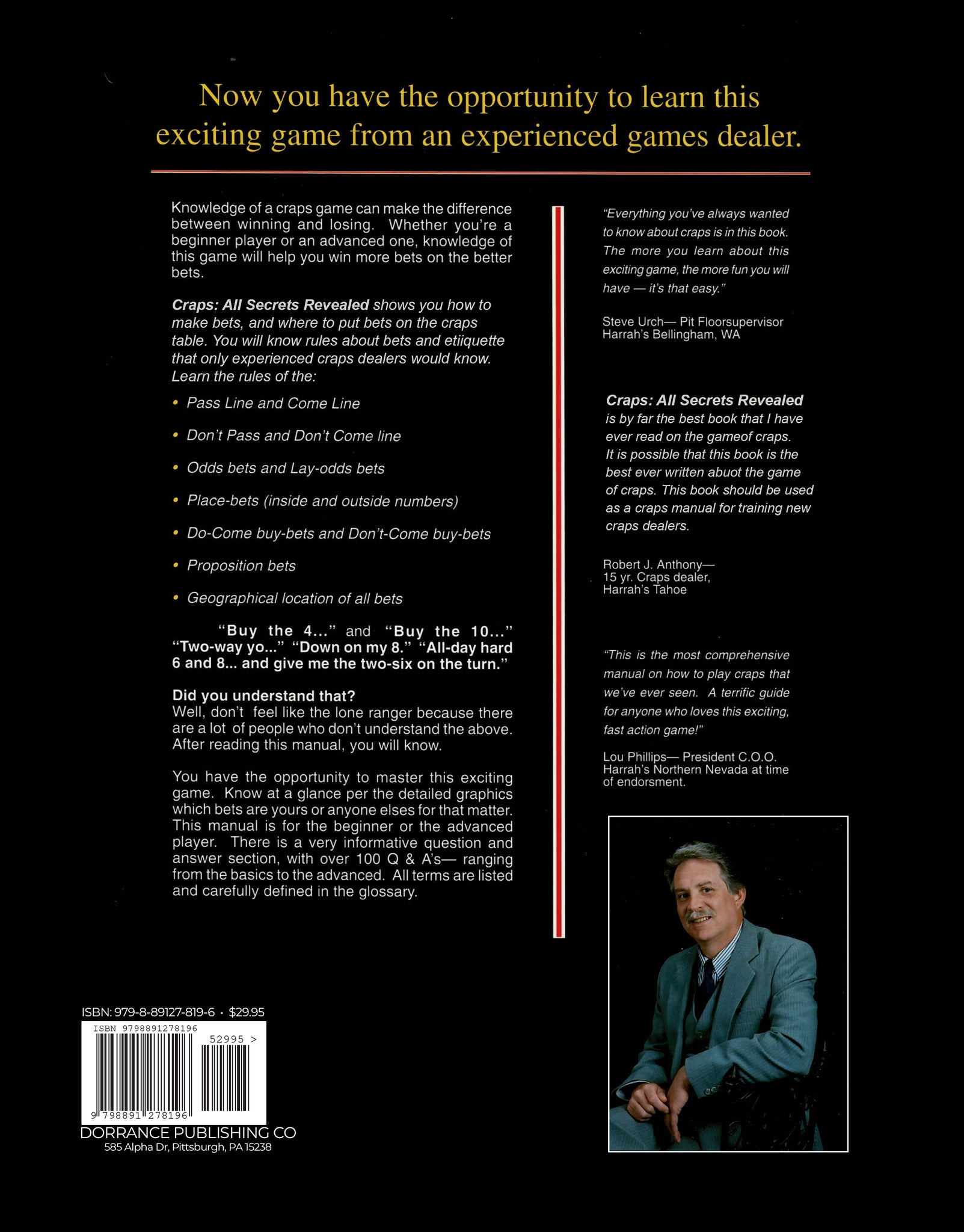 Craps Book Craps: All Secrets Revealed – Dorrance Bookstore