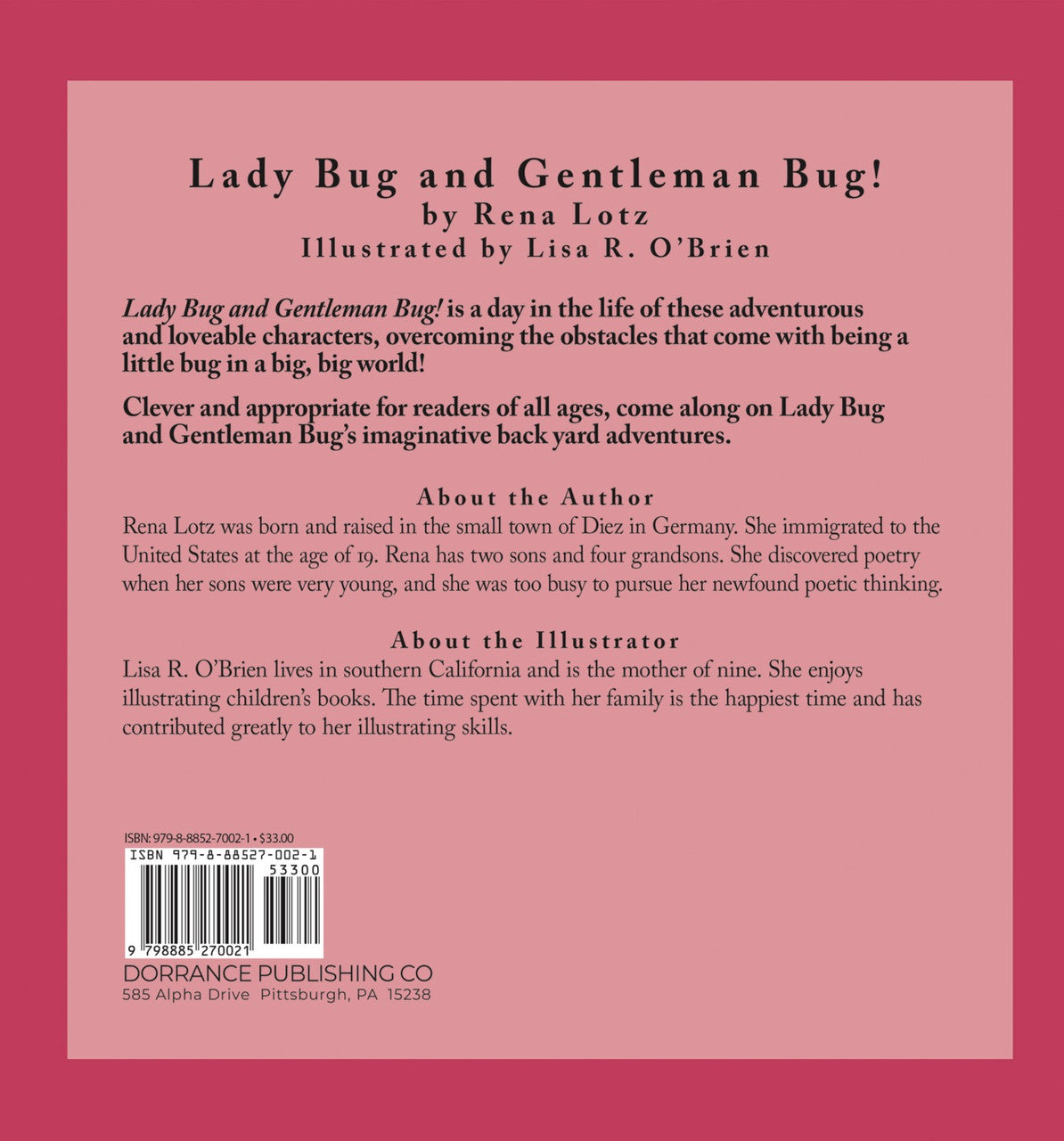 Gentleman Bug Lady Bug And Gentleman Bug! – Dorrance Bookstore