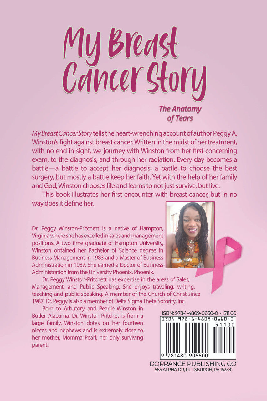 My Breast Cancer Story The Anatomy Of Tears – Dorrance Bookstore