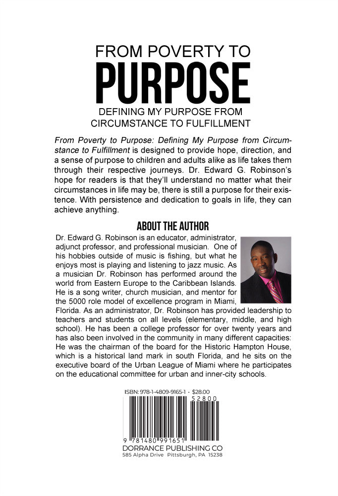 From Poverty To Purpose – Dorrance Bookstore