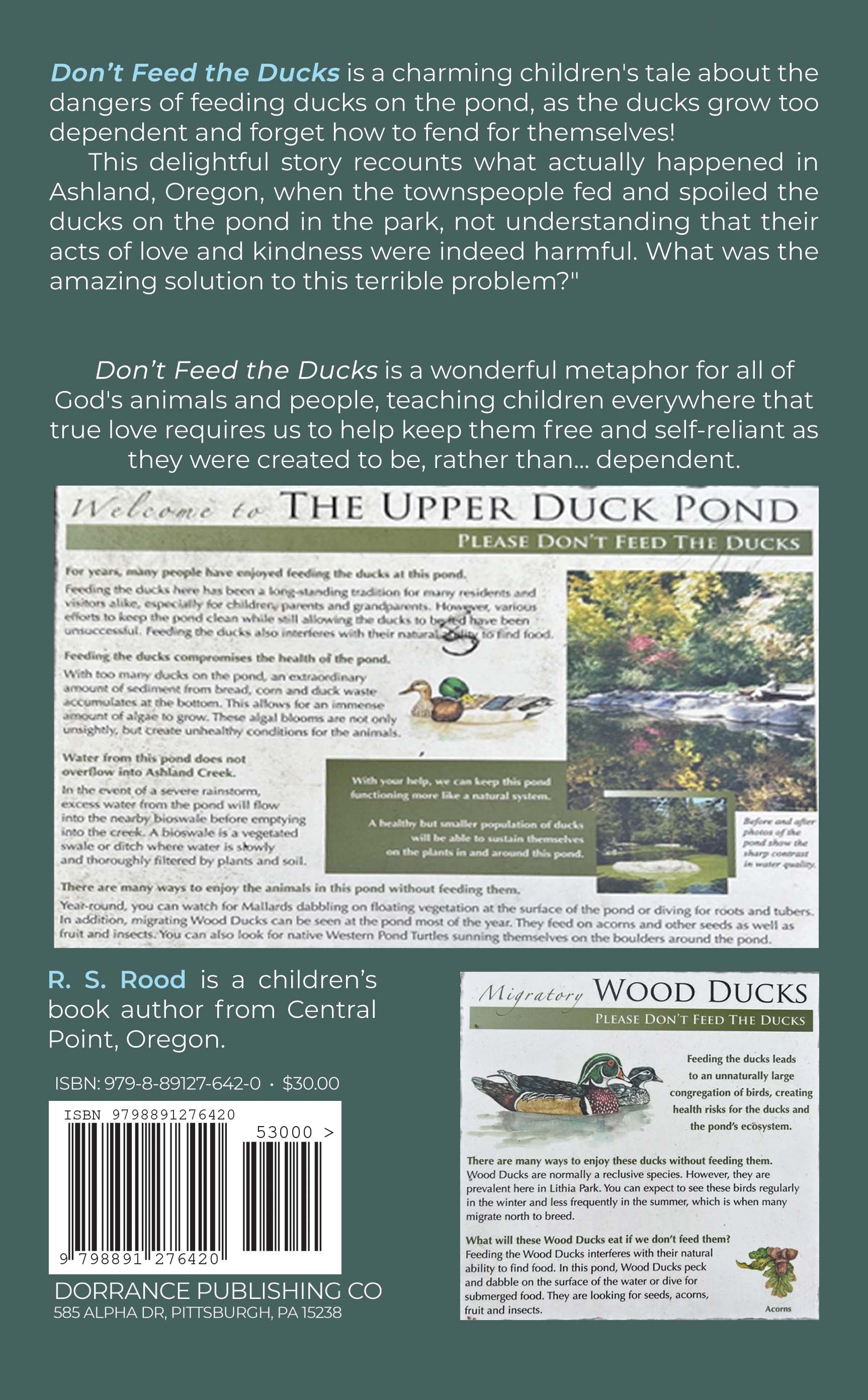 Don't Feed the Ducks: It Makes Them Dependent – Dorrance Bookstore
