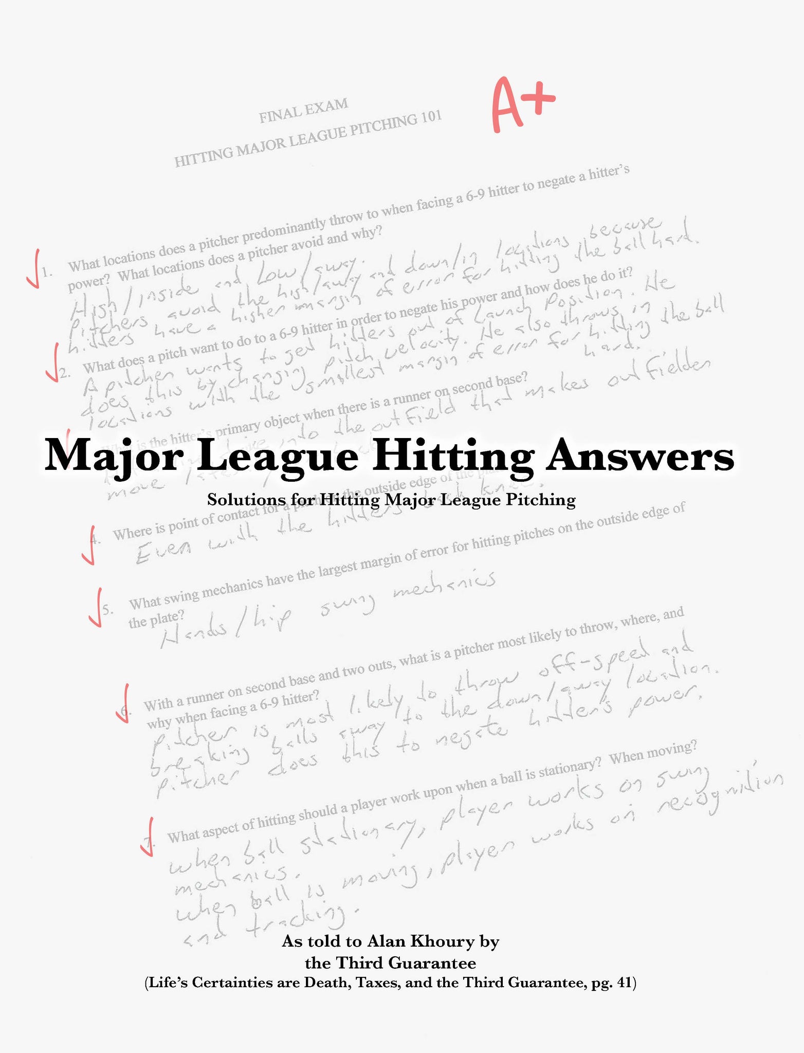 Major League Hitting Answers: Solutions for Hitting Major League Pitching