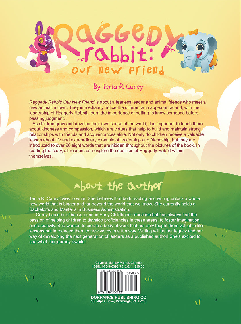  Raggedy-roo Bunnyラグディルー バニー うさぎ Raggedy Rabbit: Our New Friend – Dorrance Bookstore