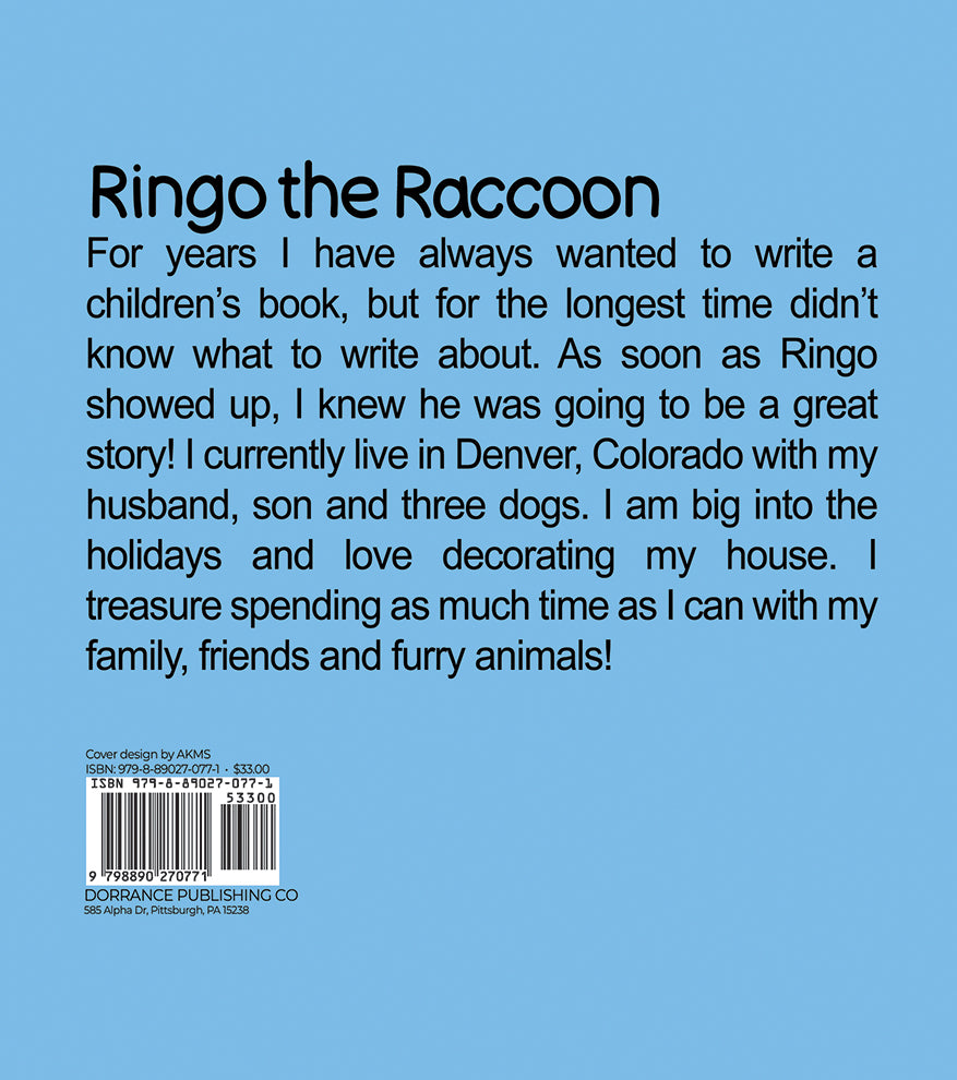 Ringo Raccoon Ringo the Raccoon – Dorrance Bookstore